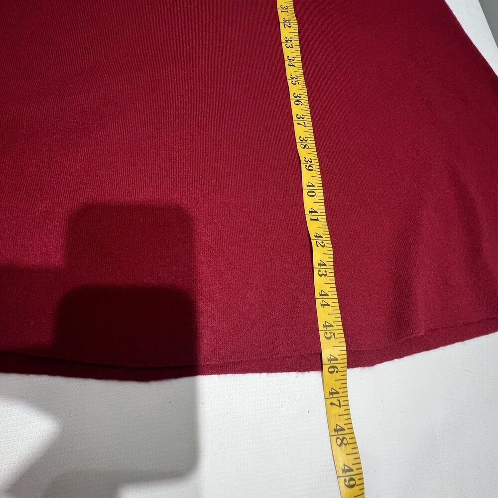 Rachel Parcell Red Romba Midi Sweater Dress Sz S Red A-line Classic Valentine - Picture 8 of 13